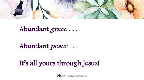 Wishes of Abundant Grace and Peace