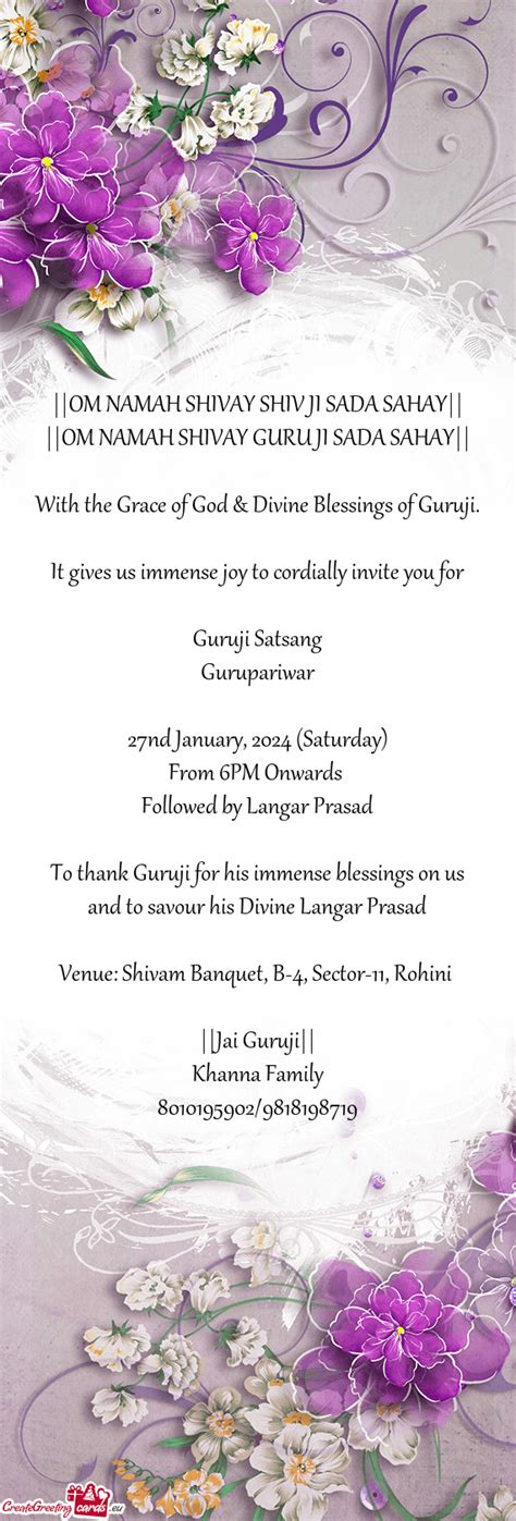 Wishes of Divine Blessings & Grace