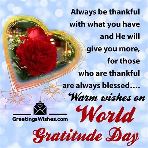 Wishes of Gratitude for the Heart of Your World