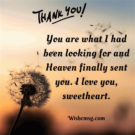 Wishes of Gratitude for Your Amazing Partner
