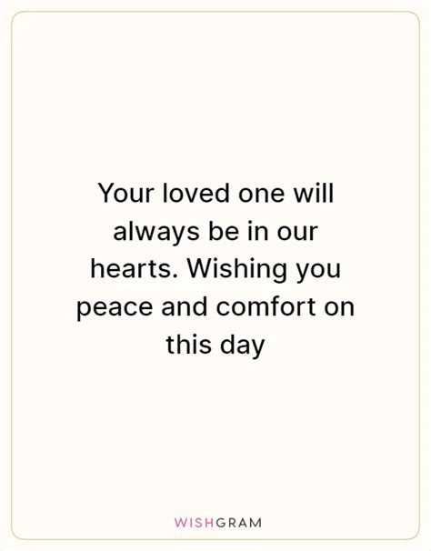 Wishes of Peace and Comfort