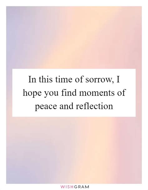Wishes of Peace & Reflection