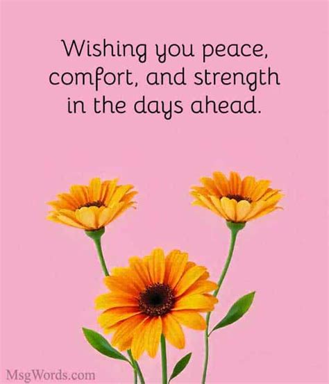 Wishes of Strength & Comfort for the Days Ahead