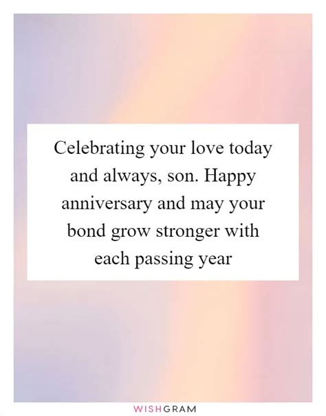 Wishes that Celebrate Our Special, Growing Bond