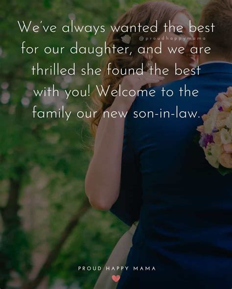 Wishes That Welcome and Embrace Your Son-in-Law