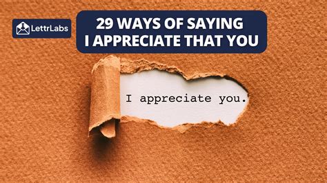 Wishes to Say "You're Appreciated"