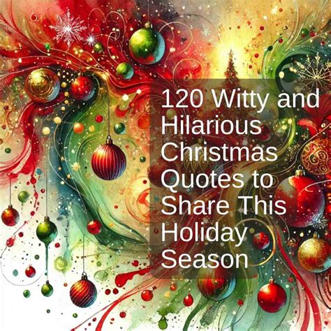 Witty Observations About Holiday Chaos