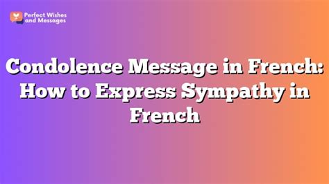 Words of Comfort: Expressing Sympathy and Support in French