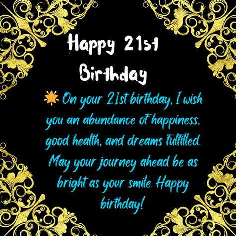 The Ultimate Guide to Happy 21st Birthday Wishes