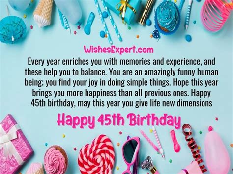 The Ultimate Guide to Happy 45th Birthday Wishes: Funny, Heartfelt & More