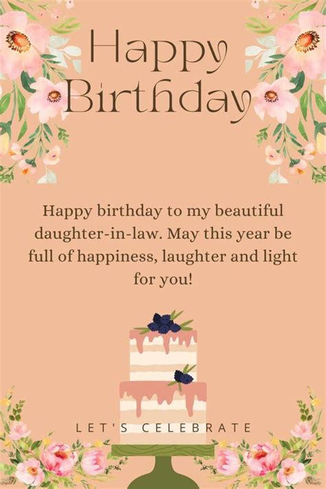 Finding the Perfect Words: 50+ Happy Birthday Wishes for Your Daughter-in-Law