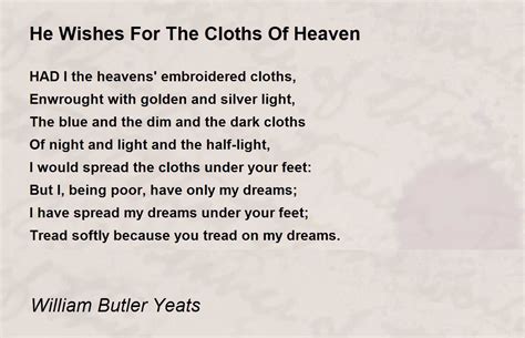 Had I the Heavens' Embroidered Cloths: 50 Heartfelt Messages Inspired by "He Wishes for the Cloths of Heaven" Poem