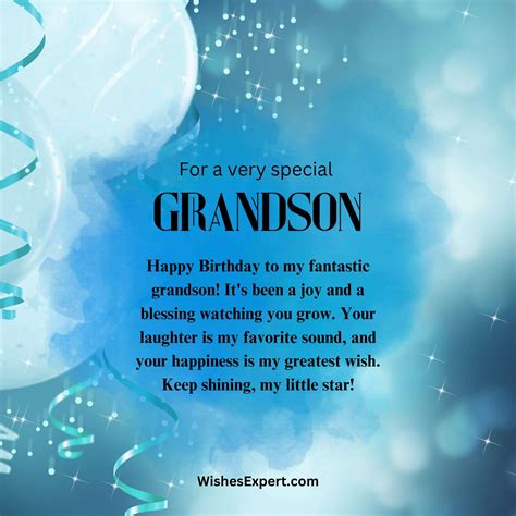 More Than Words: 50+ Heart Touching Birthday Wishes for Your Grandson