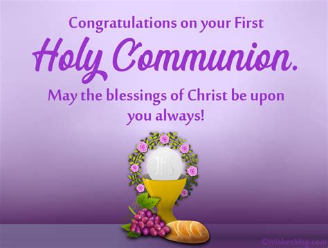 Guiding Words: 50+ Meaningful Holy Communion Wishes & Blessings