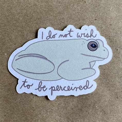 I Do Not Wish To Be Perceived