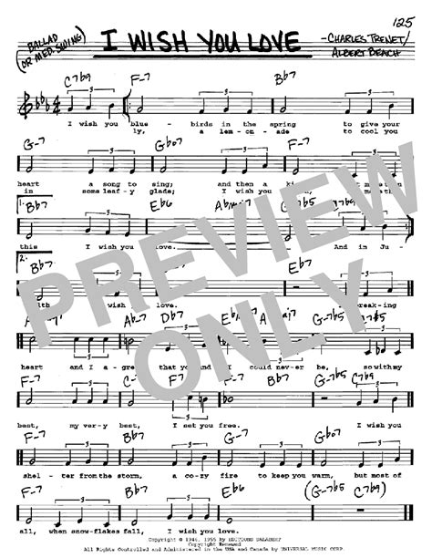 How to Say "I Wish You Love": Sheet Music for Your Heartfelt Messages