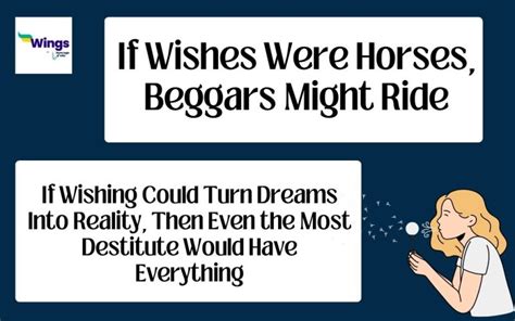 Understanding the "If Wishes Were Horses" Meaning: 50+ Messages for Every Occasion
