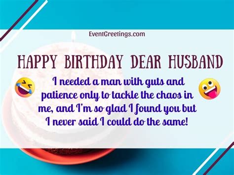 Get Ready to LOL: 40+ Joke Funny Birthday Wishes for Your Husband on Facebook