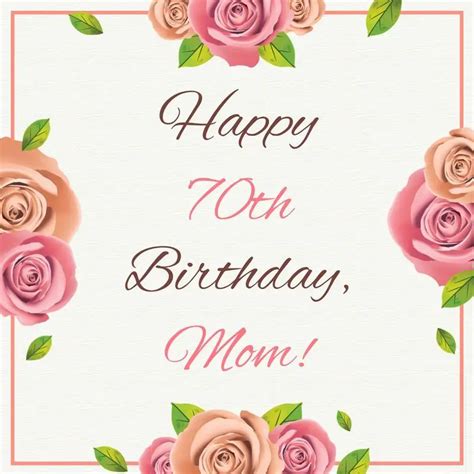 A Lifetime of Love: 50+ Perfect 70th Birthday Wishes for Mom