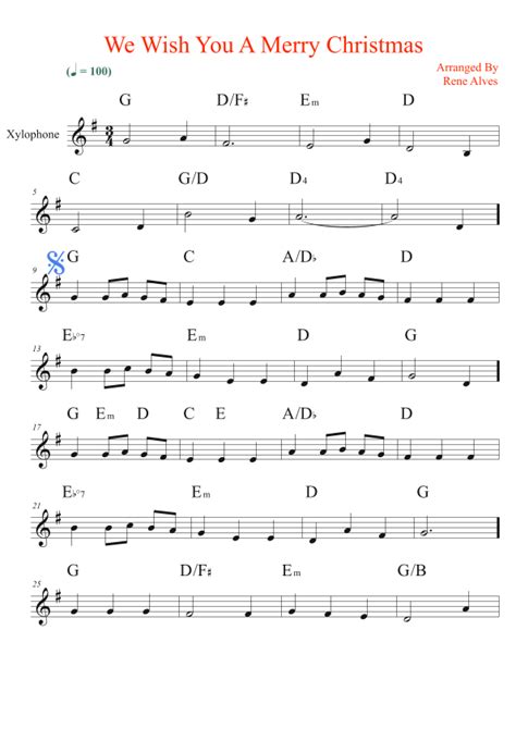 Play The Song We Wish You A Merry Christmas