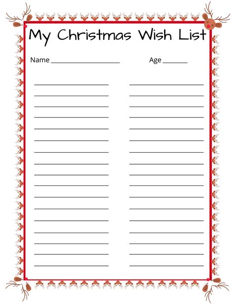Beyond the Toy Box: Creative Ideas for Your Printable Christmas Wish List