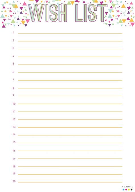The Ultimate Printable Wish List Template: 5+ Creative Categories for Smarter Gifting