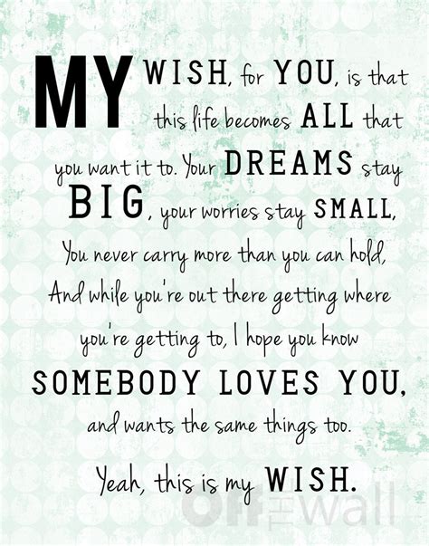 More Than Words: Beautiful Messages Inspired by Rascal Flatts' 'My Wish for You' Lyrics
