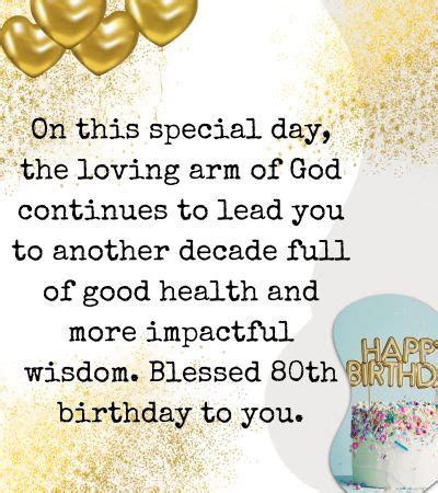 A Crown of Glory: Meaningful Religious 80th Birthday Wishes