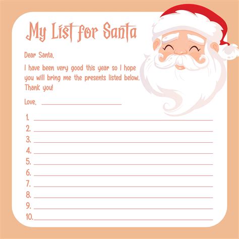 Sparkle and Spirit: Your Ultimate Guide to Creating the Perfect Santa Wish List Printable