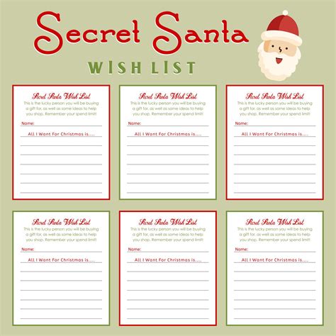 Your Ultimate Secret Santa Wish List Printable: 50+ Ideas to Help Your Santa Get It Right