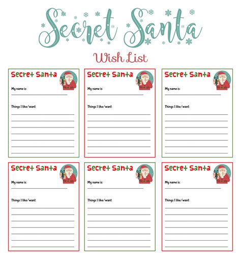 The Ultimate Secret Santa Wish List Template: 5 Creative Ways to Get a Gift You'll Actually Love