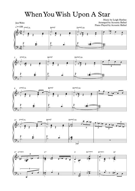 The Right Notes for Every Dream: Your Sheet Music for "When You Wish Upon a Star" Messages