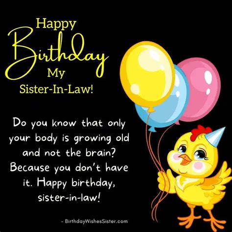 60+ Funny Birthday Wishes for Your Sister-in-Law to Make Her Laugh Out Loud