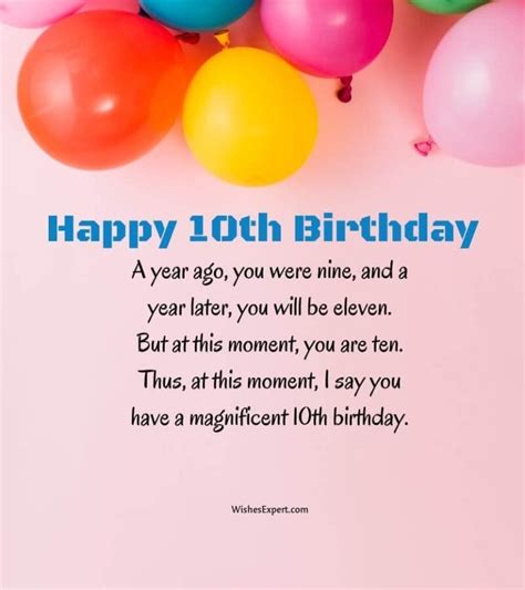 The Ultimate Guide to Tenth Birthday Wishes: 50+ Perfect Messages for a Brand New Decade