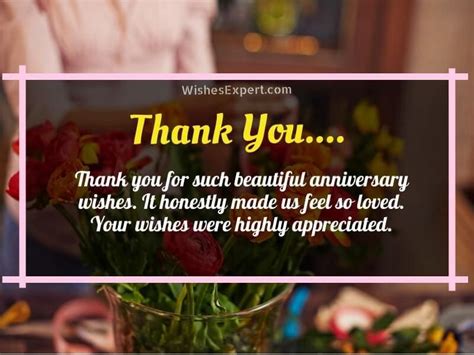The Perfect Words: 50+ Ways to Say You're Thankful for Anniversary Wishes