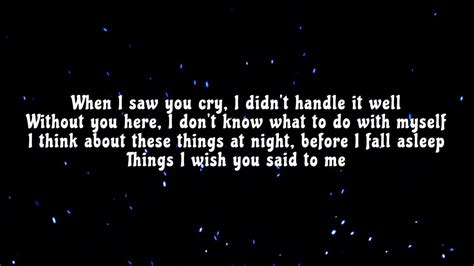 Finding the Words: A Collection of "Things I Wish You Said" Lyrics for Every Silent Moment