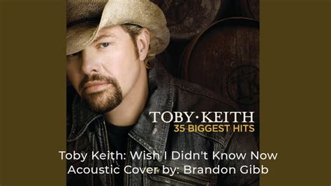 Toby Keith I Wish I Didnt Know Now