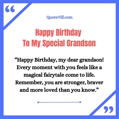 A Grandmother's Love: The Most Touching Birthday Wishes for Your Grandson