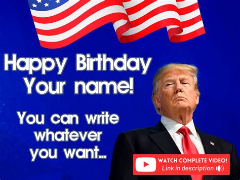 Make Birthdays Great Again: The Ultimate Collection of Trump's Birthday Wishes