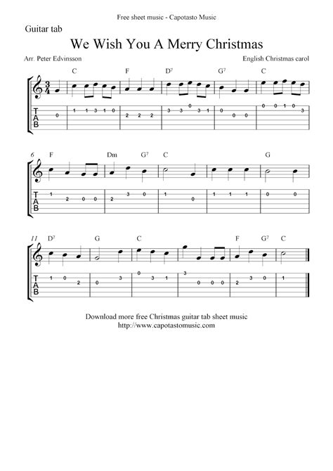 Striking the Right Chord: "We Wish You a Merry Christmas" Tabs for Your Holiday Greetings