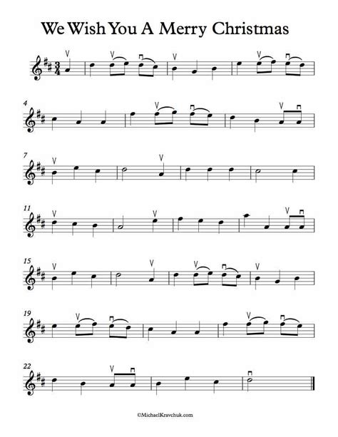Notes of Joy: What to Write with Your "We Wish You a Merry Christmas" Violin Sheet Music