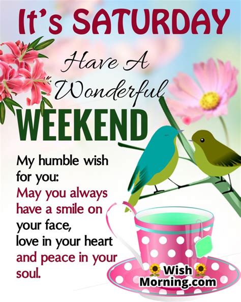The Ultimate Guide to Weekend Saturday Morning Wishes to Make Someone's Day