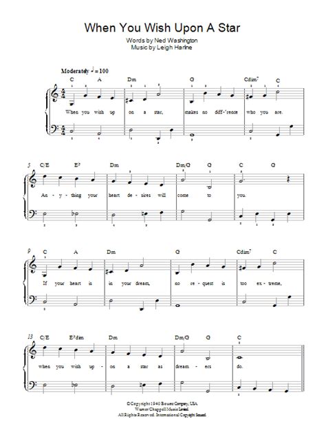 Your Guide to Gifting "When You Wish Upon a Star" Piano Sheet Music: 60+ Magical Messages