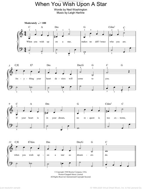 What to Write: 40+ Perfect Messages to Accompany "When You Wish Upon a Star" Sheet Music