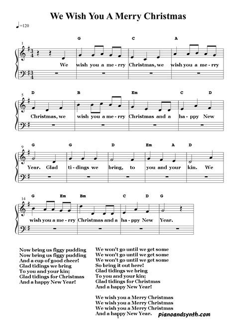 We Wish You a Merry Christmas: Piano Chords, Puns, and Perfect Holiday Messages for Musicians