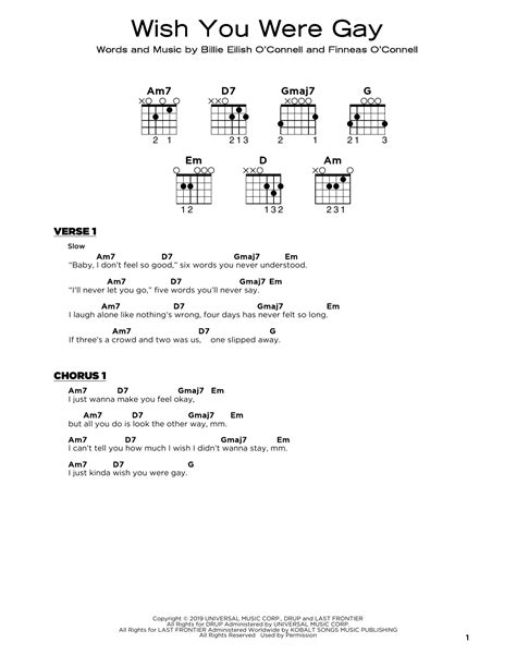 The Ultimate Guide to "Wish You Were Gay" Chords for Guitar & Ukulele