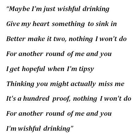 Here’s to Us: Your Ultimate Guide to Witty and Relatable Wishful Drinking Lyrics
