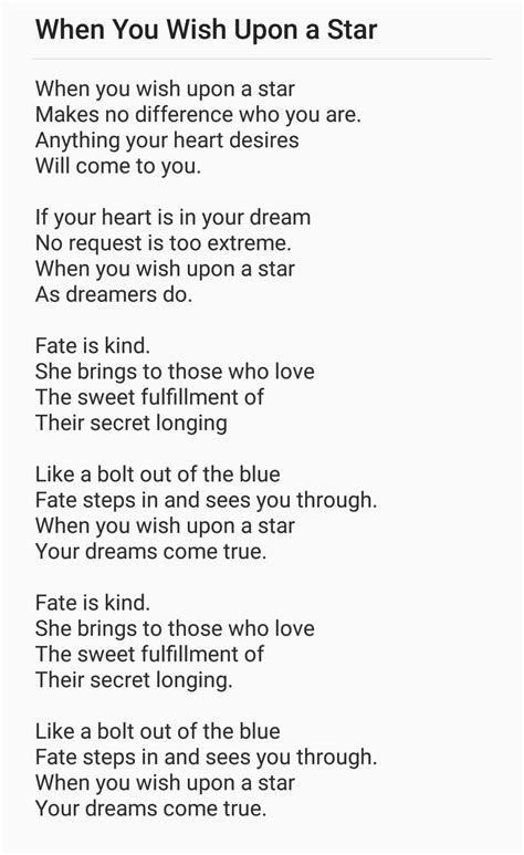 Wishing Star Lyrics