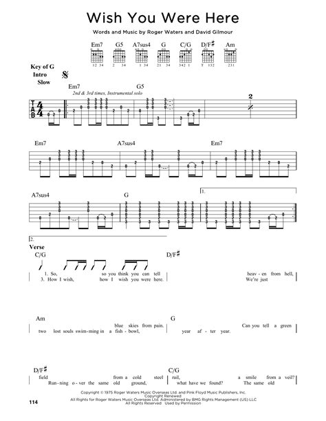 Finding the Right Words: A Musician's Guide to "Wishing You Were Here" Chords and Messages