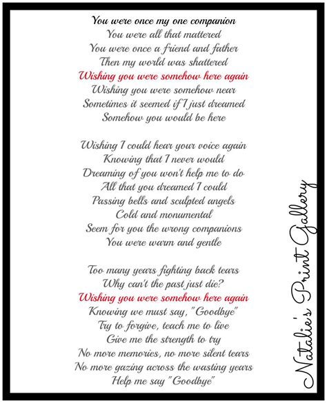 “Wishing You Were Somehow Here Again”: 40+ Heartfelt Messages & Lyrics for a Loved One’s Memory